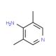 3.5-Dimethyl-4-aminopyridine (CAS 43078-60-0) - chemical structure image