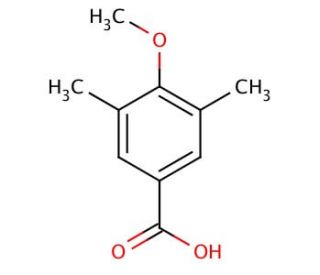 3,5-Dimethyl-4-methoxybenzoic acid (CAS 21553-46-8) - chemical structure image