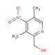 (3,5-Dimethyl-4-nitro-2-pyridyl)-1-methanol (CAS 149082-03-1) - chemical structure image