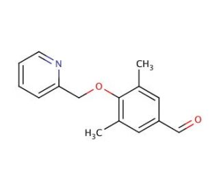 3,5-dimethyl-4-(pyridin-2-ylmethoxy)benzaldehyde - chemical structure image