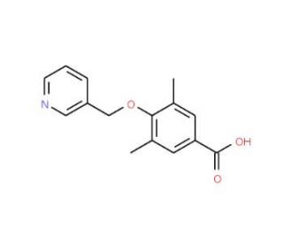 3,5-dimethyl-4-(pyridin-3-ylmethoxy)benzoic acid - chemical structure image