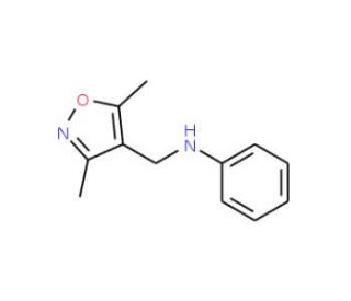 (3,5-Dimethyl-isoxazol-4-ylmethyl)-phenyl-amine - chemical structure image