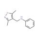 (3,5-Dimethyl-isoxazol-4-ylmethyl)-phenyl-amine - chemical structure image