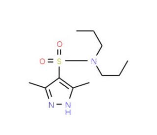 3,5-dimethyl-N,N-dipropyl-1H-pyrazole-4-sulfonamide - chemical structure image