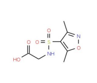 {[(3,5-dimethylisoxazol-4-yl)sulfonyl]amino}acetic acid - chemical structure image