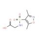 {[(3,5-dimethylisoxazol-4-yl)sulfonyl]amino}acetic acid - chemical structure image