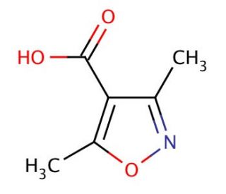 3,5-Dimethylisoxazole-4-carboxylic acid (CAS 2510-36-3) - chemical structure image