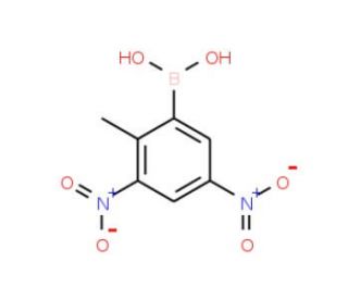3,5-Dinitro-2-methylphenylboronic acid (CAS 24341-76-2) - chemical structure image
