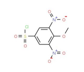 3,5-Dinitro-4-methoxybenzenesulfonyl chloride (CAS 175203-74-4) - chemical structure image