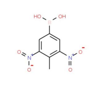 3,5-Dinitro-4-methylbenzeneboronic acid (CAS 28249-49-2) - chemical structure image