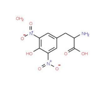 3,5-Dinitro-L-tyrosine monohydrate (CAS 17360-11-1) - chemical structure image