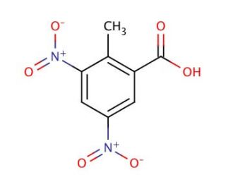 3,5-Dinitro-o-toluic acid (CAS 28169-46-2) - chemical structure image