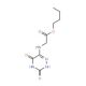 (3,5-Dioxo-2,3,4,5-tetrahydro-[1,2,4]triazin-6-ylamino)-acetic acid butyl ester - chemical structure image