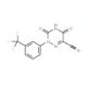 3,5-Dioxo-2-[3-(trifluoromethyl)phenyl]-2,3,4,5-tetrahydro-1,2,4-triazine-6-carbonitrile - chemical structure image