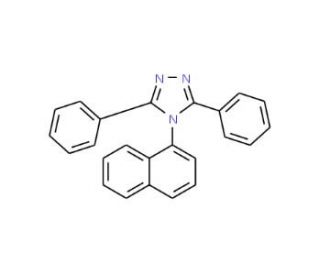 3,5-Diphenyl-4-(1-naphthyl)-1H-1,2,4-triazole (CAS 16152-10-6) - chemical structure image