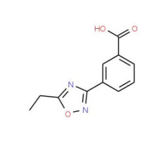 3-(5-Ethyl-1,2,4-oxadiazol-3-yl)benzoic acid (CAS 859155-81-0) - chemical structure image