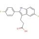 3-[5-fluoro-2-(4-fluorophenyl)-1H-indol-3-yl]propanoic acid - chemical structure image