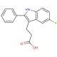 3-(5-fluoro-2-phenyl-1H-indol-3-yl)propanoic acid - chemical structure image