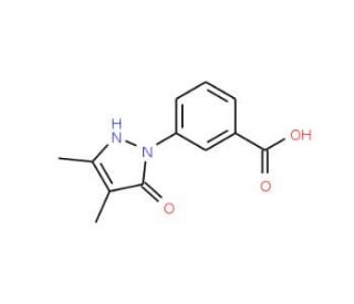3-(5-Hydroxy-3,4-dimethyl-pyrazol-1-yl)-benzoic acid - chemical structure image