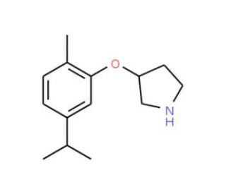 3-(5-Isopropyl-2-methylphenoxy)pyrrolidine - chemical structure image