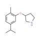 3-(5-Isopropyl-2-methylphenoxy)pyrrolidine - chemical structure image