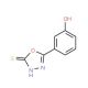 3-(5-Mercapto-[1,3,4]oxadiazol-2-yl)-phenol - chemical structure image