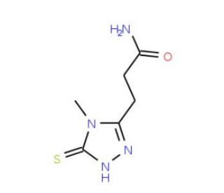 3-(5-mercapto-4-methyl-4H-1,2,4-triazol-3-yl)propanamide - chemical structure image
