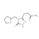 3-[5-mercapto-4-(tetrahydrofuran-2-ylmethyl)-4H-1,2,4-triazol-3-yl]propanamide - chemical structure image