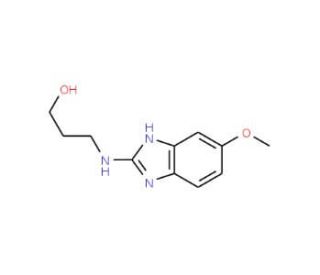 3-(5-Methoxy-1H-benzoimidazol-2-ylamino)-propan-1-ol - chemical structure image