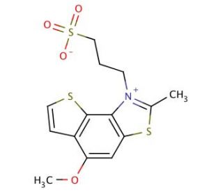 3-(5-methoxy-2-methylthieno[2,3-e][1,3]benzothiazol-1-ium-1-yl)propane-1-sulfonate - chemical structure image