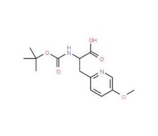3-(5-methoxypyridin-2-yl)-N-Boc-DL-alanine (CAS 209526-94-3) - chemical structure image