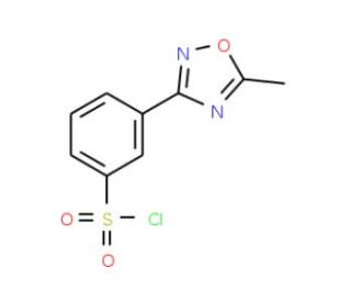3-(5-Methyl-1,2,4-oxadiazol-3-yl)benzenesulphonyl chloride, tech (CAS 10185-62-3) - chemical structure image