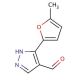 3-(5-methyl-2-furyl)-1H-pyrazole-4-carbaldehyde (CAS 1006464-09-0) - chemical structure image