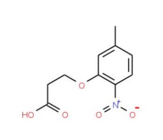 3-(5-methyl-2-nitrophenoxy)propanoic acid - chemical structure image
