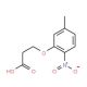 3-(5-methyl-2-nitrophenoxy)propanoic acid - chemical structure image