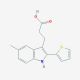 3-(5-methyl-2-thien-2-yl-1H-indol-3-yl)propanoic acid (CAS 867329-93-9) - chemical structure image