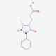3-(5-methyl-3-oxo-2-phenyl-2,3-dihydro-1H-pyrazol-4-yl)propanoic acid - chemical structure image