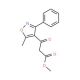 3-(5-Methyl-3-phenylisoxazol-4-yl)-3-oxo-propionic acid methyl ester - chemical structure image