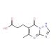 3-(5-Methyl-7-oxo-4,7-dihydro-[1,2,4]triazolo-[1,5-a]pyrimidin-6-yl)-propionic acid (CAS 878441-48-6) - chemical structure im