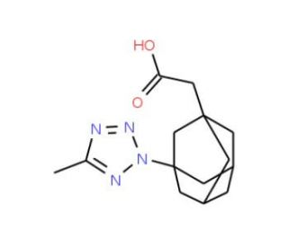 [3-(5-Methyl-tetrazol-2-yl)-adamantan-1-yl]-acetic acid - chemical structure image
