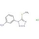 3-[5-(methylthio)-1H-tetrazol-1-yl]aniline hydrochloride - chemical structure image