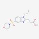 3-[5-(morpholin-4-ylsulfonyl)-1-propyl-1H-benzimidazol-2-yl]propanoic acid - chemical structure image