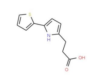 3-(5-Thiophen-2-yl-1H-pyrrol-2-yl)-propionic acid - chemical structure image
