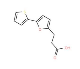 3-(5-Thiophen-2-yl-furan-2-yl)-propionic acid (CAS 24090-38-8) - chemical structure image