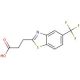 3-[5-(trifluoromethyl)-1,3-benzothiazol-2-yl]propanoic acid - chemical structure image
