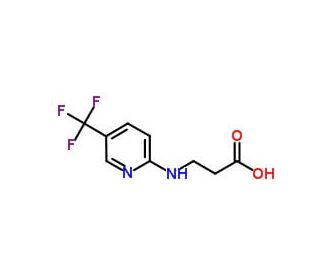 3-{[5-(trifluoromethyl)pyridin-2-yl]amino}propanoic acid - chemical structure image