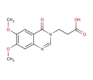 3-(6,7-dimethoxy-4-oxoquinazolin-3(4H)-yl)propanoic acid - chemical structure image