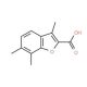 3,6,7-Trimethyl-benzofuran-2-carboxylic acid (CAS 878417-05-1) - chemical structure image
