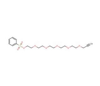 3,6,9,12,15-Pentaoxaoctadec-17-yn-1-ol 1-Benzenesulfonate - chemical structure image