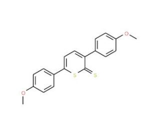 3,6-Bis(4-methoxyphenyl)-2H-thiopyran-2-thione - chemical structure image